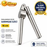 IKEA Koncıs Paslanmaz Çelik Sarımsak Ezici 16 cm | Orijinal Ürün | Profesyonel Mutfak Kullanımı | Dayanıklı & Ergonomik Tasarım