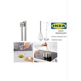 IKEA Koncıs Sarımsak Ezici + Idealısk Çırpıcı 2'li Set Europestore