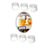 IKEA Korken 6'lı Vakum Kapaklı Sade Reçellik Mini Cam Kavanoz 6x13 Cl