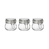 IKEA Korken Kapaklı Cam Kavanoz 3'lü 7 Cm Yükseklik 13 Cl Hacim Aroma Koruyucu Özellik
