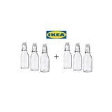 IKEA Korken Sos Şişesi, Cam, 15 Cl, 6 Adet