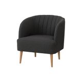 IKEA Koyu Gri Berjer Koltuk, 60x60 cm, Ergonomik Tasarım