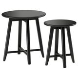 IKEA Kragsta Siyah Sehpa Seti