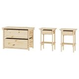 IKEA KRONÖREN yatak odası seti çam - 89618032