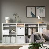 IKEA KUGGIS kapaklı kutu beyaz - 00526875