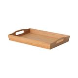 IKEA Kulplu Bambu Kare Tepsi 35X23 cm Sunum-Servis Tepsisi - 1 Adet