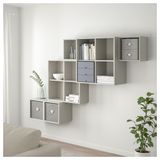 IKEA KVARNVIK kapaklı kutu gri - 70412875
