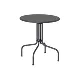 IKEA Lackö Balkon-Mutfak Masası, Koyu Gri, 70 cm Çap, 2-4 Kişilik