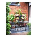 IKEA Lackö Balkon-mutfak Masası,koyu Gri, 70 Cm, 2-4 Kişilik sandalye dahil değildir.
