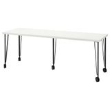 IKEA LAGKAPTEN çalışma masası beyaz-siyah - 19509989