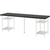 Ikea Lagkapten Spand Çalışma Masası 200 x 60 cm Venge Beyaz Kablo Düzenleyicili