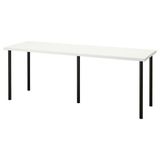 IKEA LAGKAPTEN/ADILS çalışma masası beyaz-siyah - 59417577