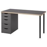 IKEA LAGKAPTEN/ALEX çalışma masası gri-siyah - 09585380