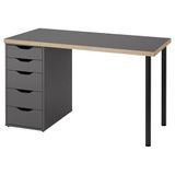 IKEA LAGKAPTEN/ALEX çalışma masası gri-siyah - 19584926