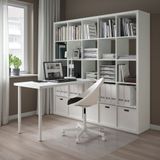 IKEA LAGKAPTEN/KALLAX kitaplıklı çalışma masası beyaz - 59481653