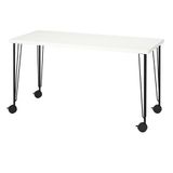IKEA LAGKAPTEN/KRILLE çalışma masası beyaz-siyah - 09509975