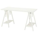 IKEA LAGKAPTEN/MITTBACK çalışma masası beyaz - 49417196