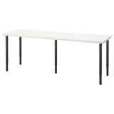 IKEA LAGKAPTEN/OLOV çalışma masası beyaz-siyah - 79417604