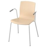 IKEA LAKTARE çalışma sandalyesi, huş kaplama-beyaz