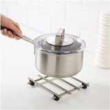IKEA Lamplıg 18 x 18 cm Paslanmaz Çelik Nihale 11 Parça Metal Yapı ile Şık ve Fonksiyonel