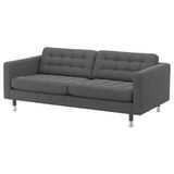 IKEA Landskrona 3'lü Gunnared Koyu Gri Kanepe