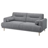 IKEA Langaryd Lejde Gri-Siyah 2'li Kanepe