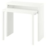 IKEA LANGDHOPP çekilebilir çalışma masası beyaz - 30587080