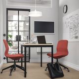 IKEA LANGFJALL çalışma sandalyesi gunnared kırmızı-siyah - 09506062