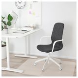IKEA LANGFJALL çalışma sandalyesi gunnared koyu gri-beyaz - 29252865