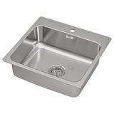 IKEA LANGUDDEN/LILLVIKEN tek gözlü eviye paslanmaz çelik - 29157477