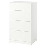 IKEA LASTARE 4 çekmeceli şifonyer beyaz - 40599351