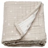 IKEA LEN bebek battaniyesi beyaz-bej - 90625098