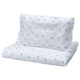 IKEA LEN bebek nevresim takımı beyaz-mavi - 10628067