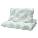 IKEA LEN bebek nevresim takımı beyaz-mavi - 20625049