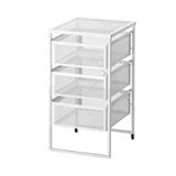 IKEA Lennart Beyaz Keson Tekerlekli 3 Çekmeceli Dolap