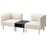 IKEA LILLEHEM 2'li modüler kanepe vissle bej - 29569746