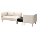 IKEA LILLEHEM 3'lü modüler kanepe vissle bej - 29569751