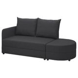 IKEA LINDAKRA 2'li yataklı kanepe vissle koyu gri - 20582610