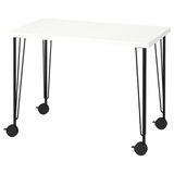 IKEA LINNMON/KRILLE çalışma masası beyaz-siyah - 89509702
