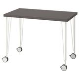 IKEA LINNMON/KRILLE çalışma masası koyu gri-beyaz - 59416120