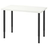 IKEA LINNMON/OLOV çalışma masası beyaz-siyah - 79416195
