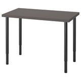 IKEA LINNMON/OLOV çalışma masası koyu gri-siyah - 09416113