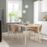 IKEA LISABO/KRYLBO mutfak masası takımı dişbudak kaplama-Tonerud koyu bej - 09535540