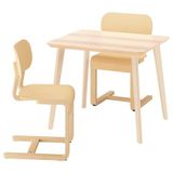 IKEA LISABO/LYCKAN mutfak masası takımı dişbudak kaplama/huş kaplama - 99590259