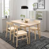 IKEA LISABO/RÖNNINGE mutfak masası takımı huş - 39297118