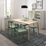 IKEA LISABO/RÖNNINGE mutfak masası takımı huş-yeşil - 39297123