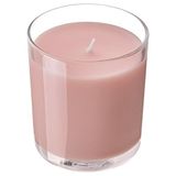 IKEA LOTSFAGEL bardakta kokulu mum açık pembe - 20608380