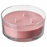 IKEA LOTSFAGEL bardakta kokulu mum açık pembe - 60607996