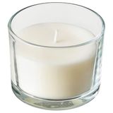IKEA LOTSFAGEL bardakta kokulu mum beyaz - 20608436