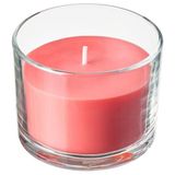 IKEA LOTSFAGEL bardakta kokulu mum parlak pembe - 60608444